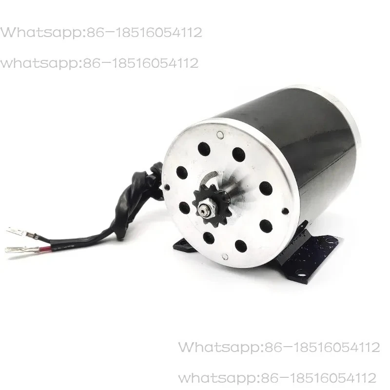 MY1020 500W/800W High Speed Brushed DC Motor 12V/24V ≥78% Efficiency for Scooter/Go Kart/ATV/E-Bike Conversion