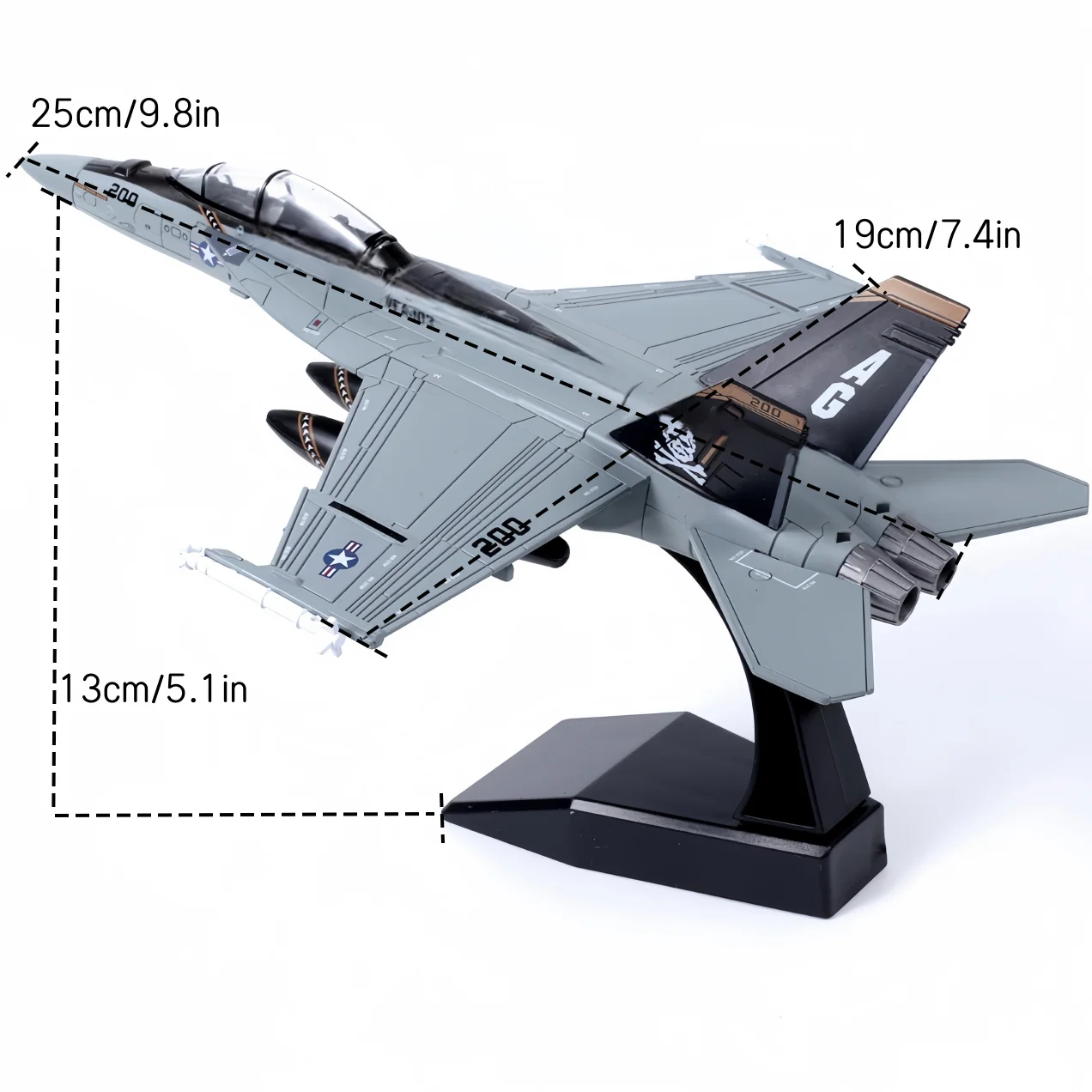 SU-57S F-14 SU-25 Montage-Simulationsmodell aus Kunststoff Kampfflugzeug Militärisches Ausstellungsmodell Kreatives Geschenk – Detail 26