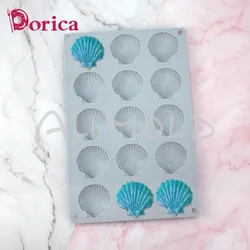 15 Holes Shell Silicone Mold Mousse Cake Baking Supplies Homemade Fondant Chocolate Pudding Molding Moulds Kitchen Accessories