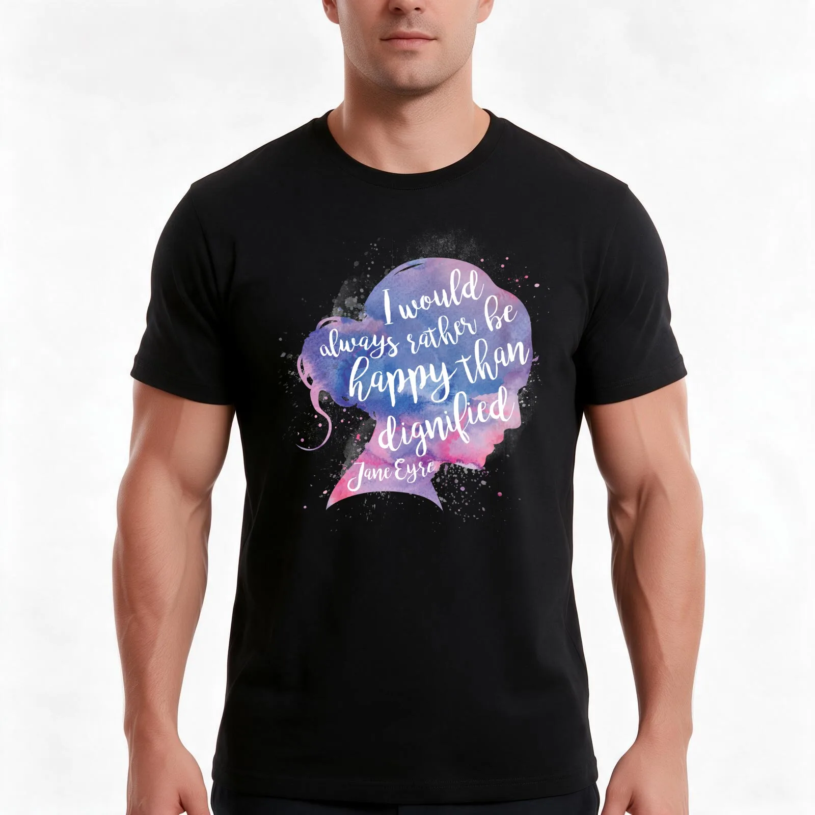 Jane Eyre T-Shirt Summer Casual Cotton Tee Oversized Streetwear Tops Vintage Graphic Print Loose Fit Short Sleeve