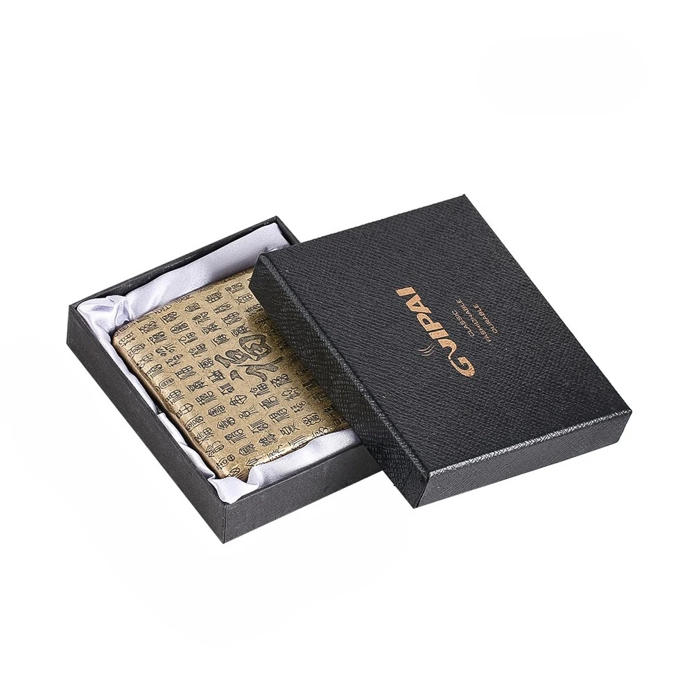 

Металлический двусторонний портсигар на 20 сигарет, бронзовый, автоматический, портативный, мужской аксессуар для сигарет