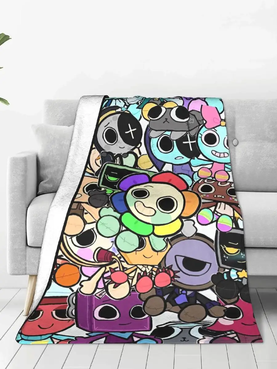 Super Warm Plush Throw Blanket for Boys Girls  Home Decor Bedspread with Dandys Game World Poster Gallery Prints Flannel