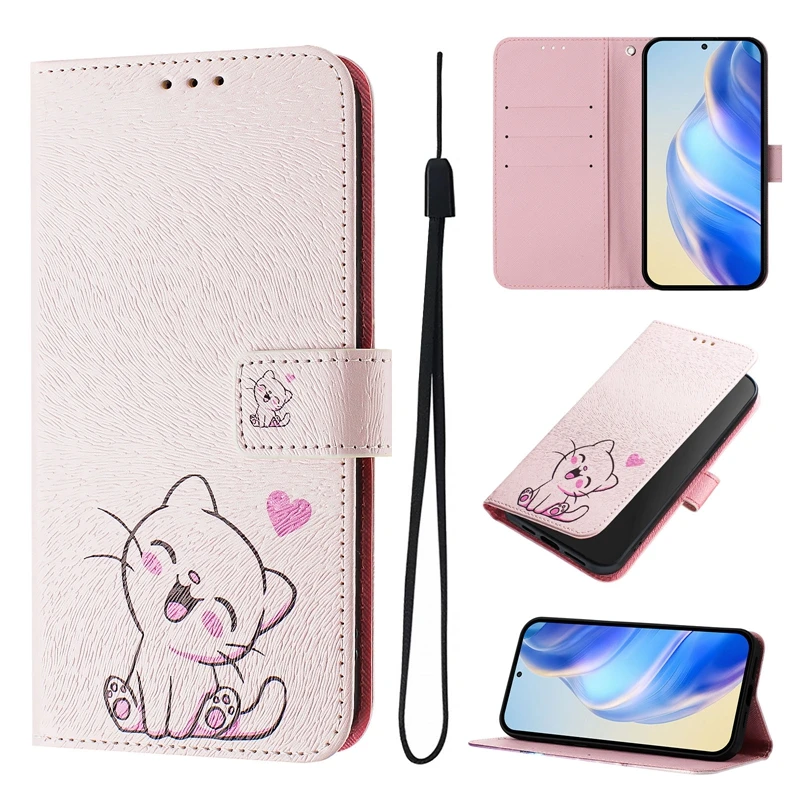 For Moto G84 G54 G24 Case Painted Leather Case on For Fundas Motorola Moto G84 G35 G54 Power G24 G14 G04 Wallet Flip Cover Coque