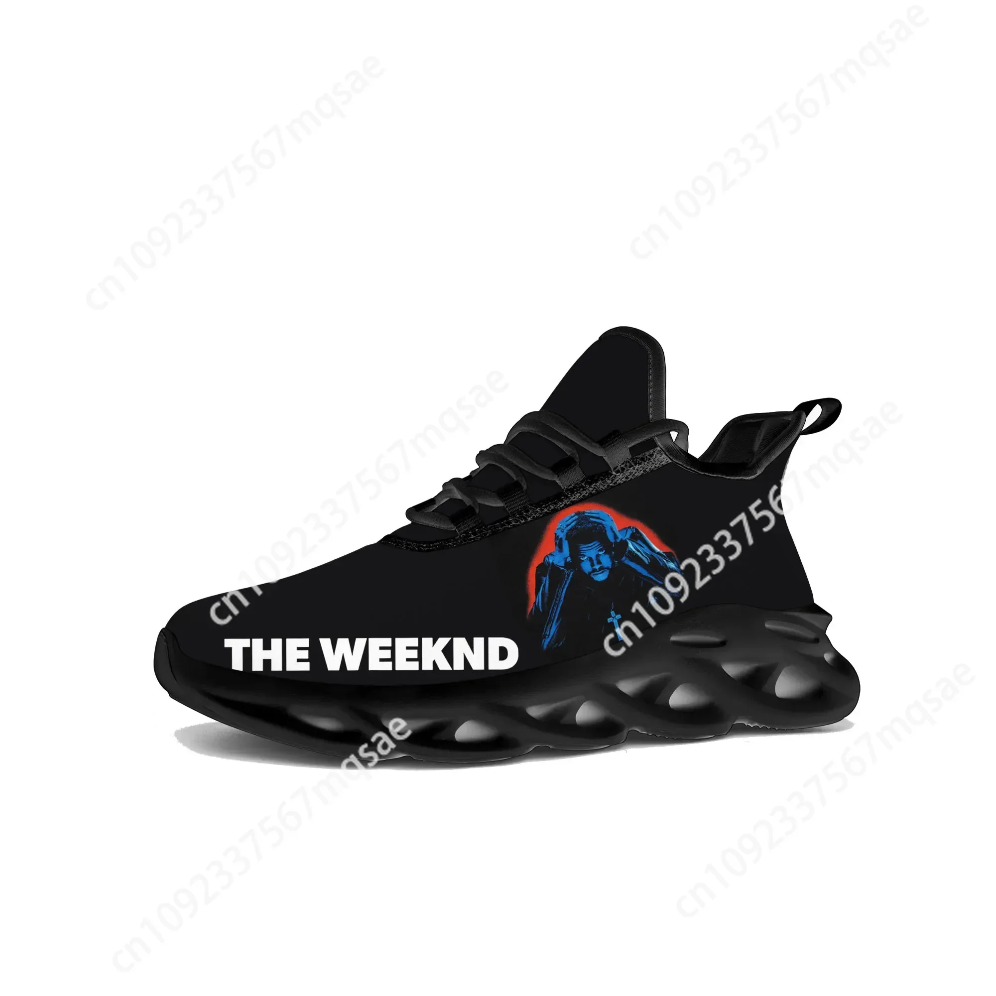 The Weeknd Singer Flats Sneakers Mens Womens Sports Running Shoes High Quality Sneaker Lace Up Mesh Footwear Tailor-made Shoe