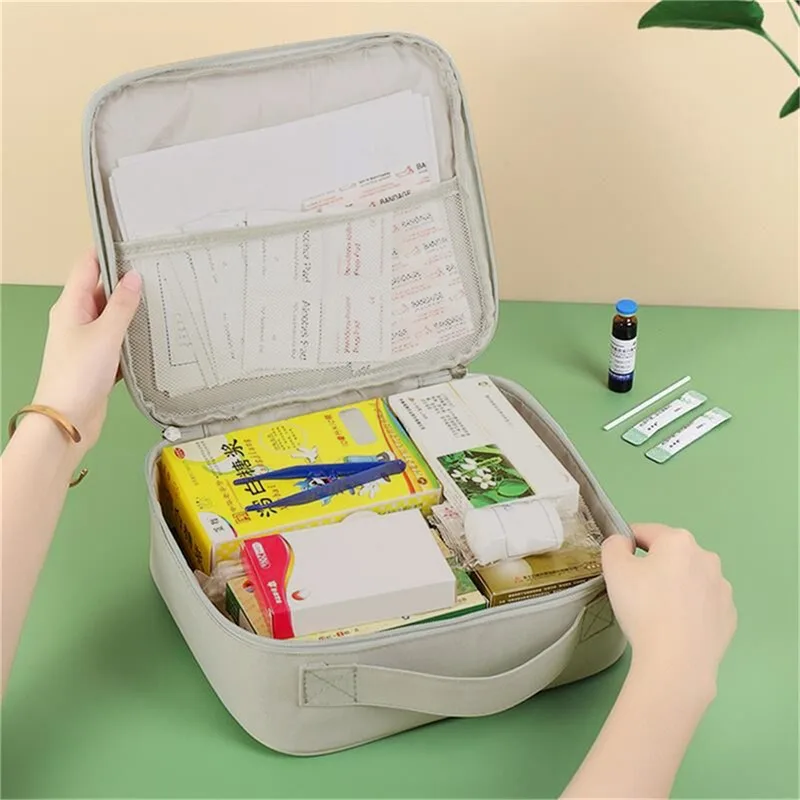 Portable Medicine Bag Travel First Aid Kit Medical Emergency Kits Organizer Outdoor Household Medicine Pill Storage Pouch