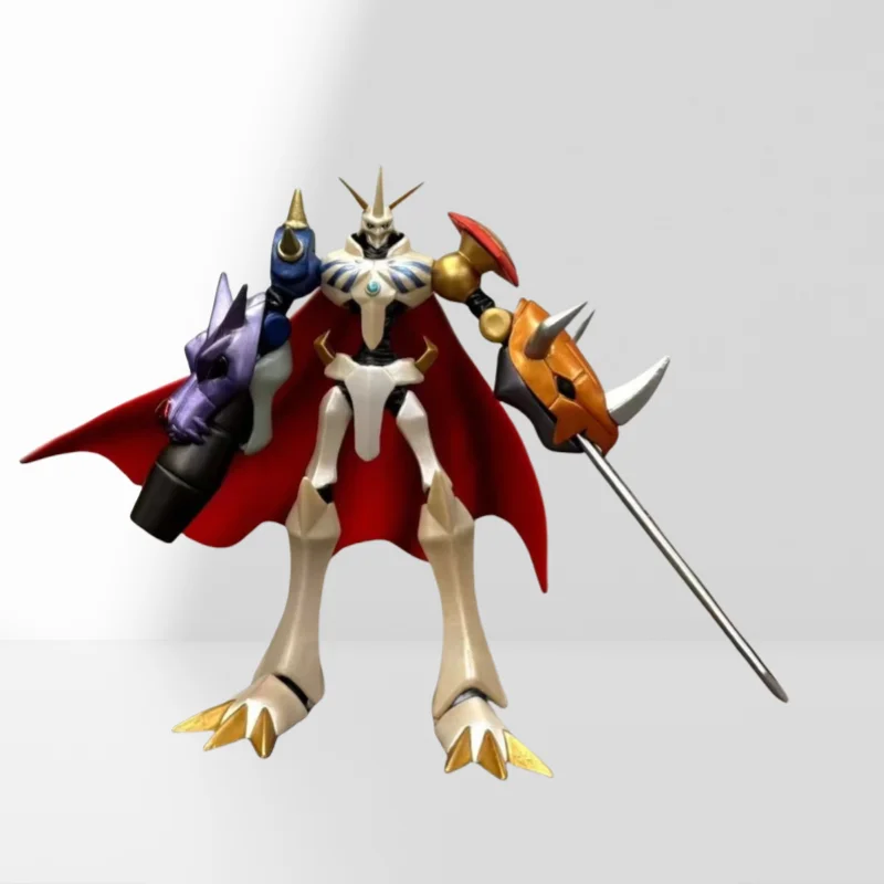 Besta de lótus vermelha omega besta animação gk figura modelo em torno de estátua bidimensional ornamentos decoração presente coleção