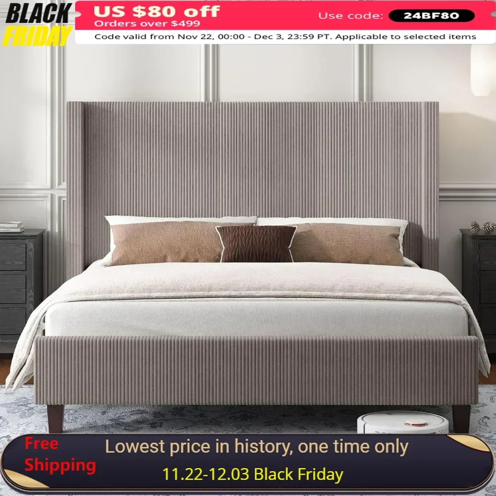 King Size Bed Frame,with 50.8