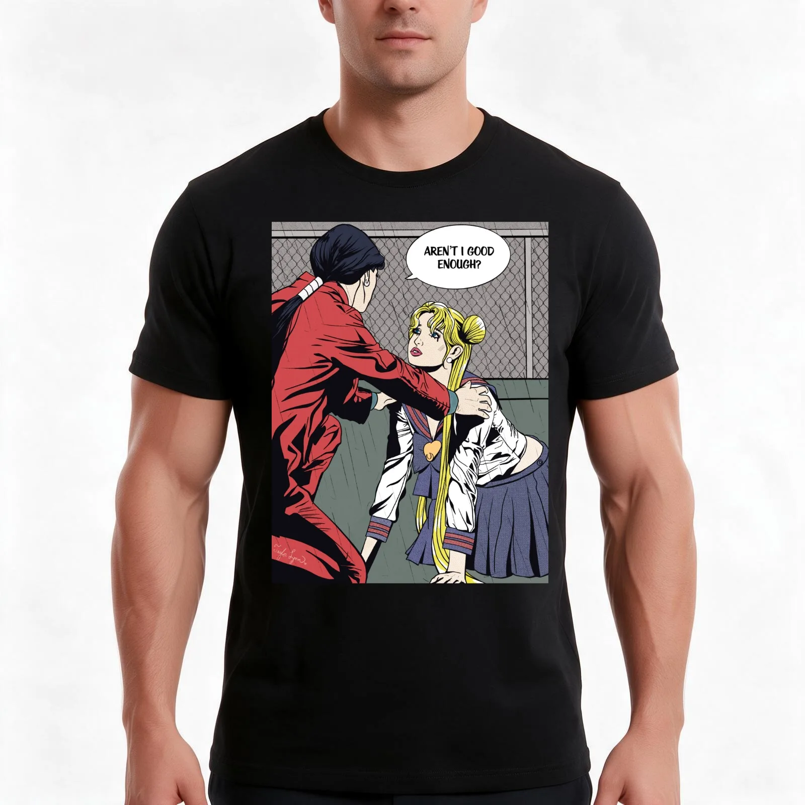 In the Pouring Rain T-Shirt Summer Casual Cotton Tee Oversized Streetwear Tops Vintage Graphic Print Loose Fit Short Sleeve
