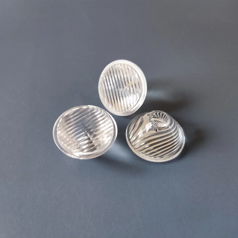 #UOW-20 High quality Led Optical Lens for 1W or 3W Led, Size 20X10.75mm, Degree 15,30,45,60, Stripe surface, PMMA