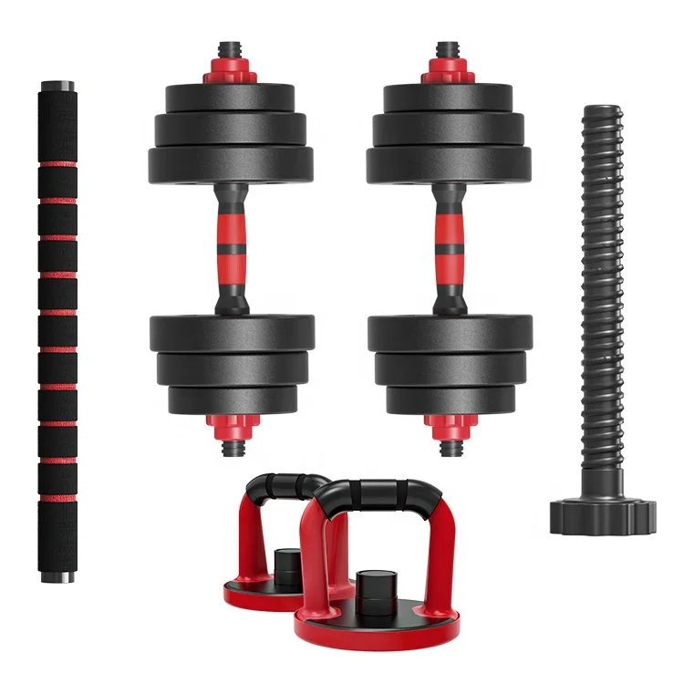 

Wholesale Home Gym Fitness Equipment dumbells adjustable 90lbs Cement Pair Adjustable Custom dumbbell set 10 kg