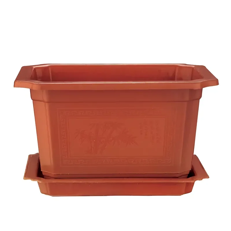 Wholesale Cheap Rectangular Bonsai Pot for Garden Balcony Planting Supplies