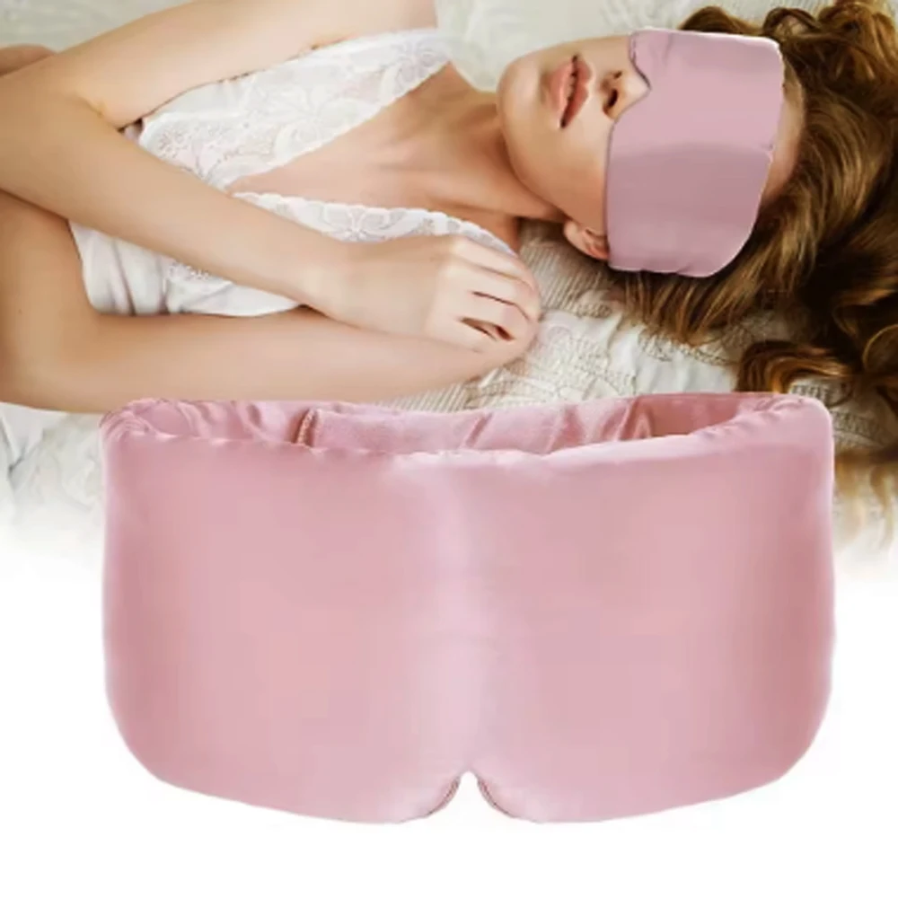 1-3Pcs Eyepatch Sleep Mask Eyes Cover Mask Sleep Shade Eyes Bandage Eyemask 100% Mulberry Silk Sleeping Mask Eyepatch