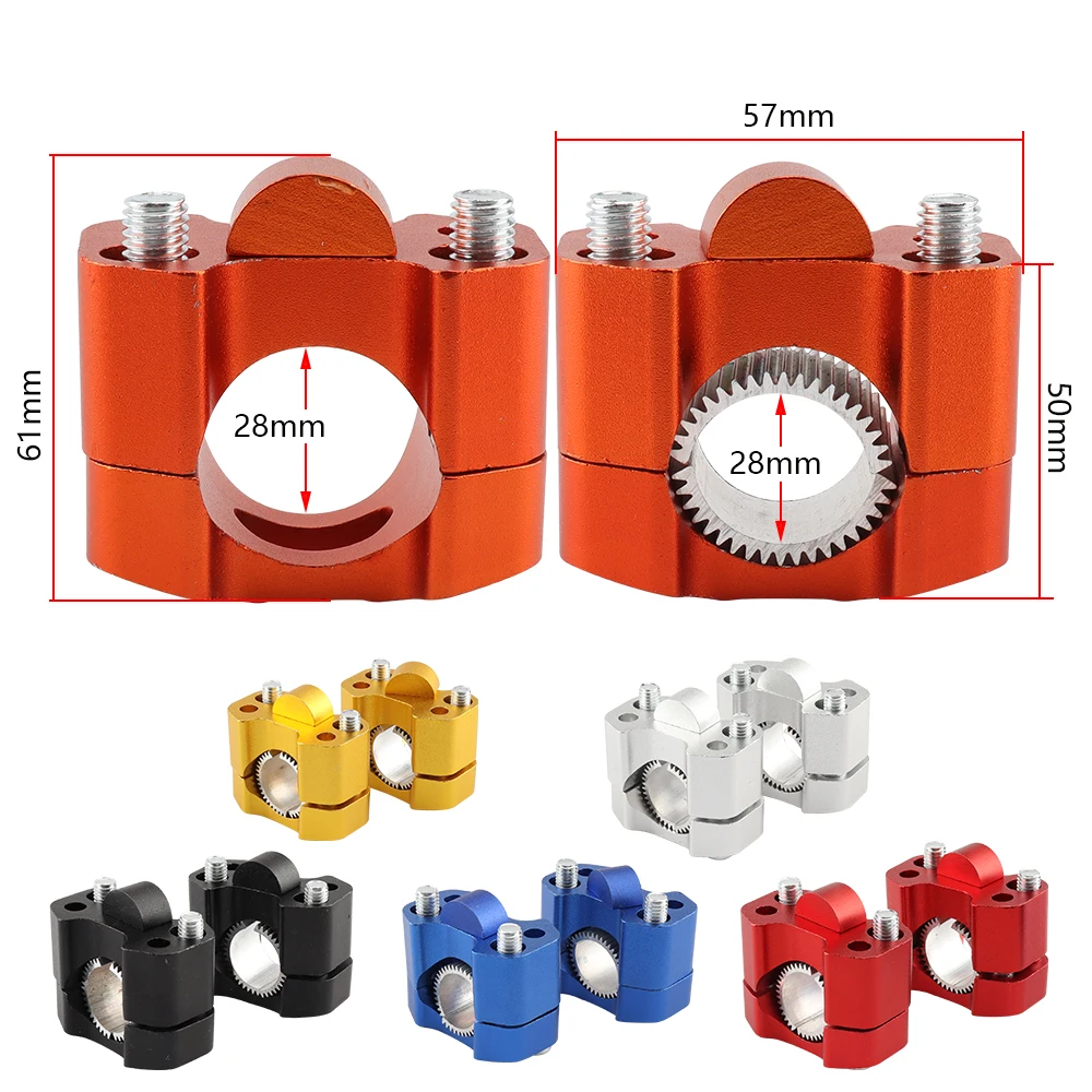 CNC Motorcycle Mount Clamp Adaptor  22mm 28mm For Pit Dirt Bike Racing Motorcycle Enduro Supermoto MX ATV
