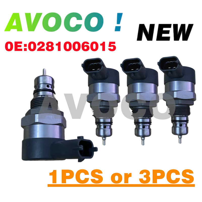 1/3pcs 0281006015 Common Rail Pressure Regulator DRV For T-oyot Y-aris A-uris 1.4 D4d 23280-33020 23810-33030 107780-0531