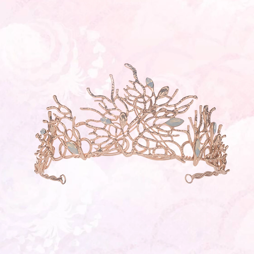 

HighQuality Vintage Crown Bridal Headdress Rhinestone Decor Alloy Wedding Tiara Elegant Design Lightweight Durable Jewelry Hair