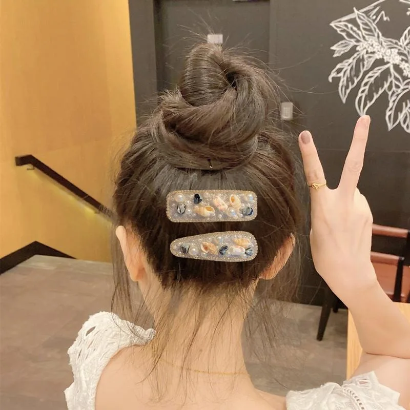

Милая и милая заколка для волос с жемчугом, французская винтажная заколка для волос, модные модные аксессуары для волос для девочек