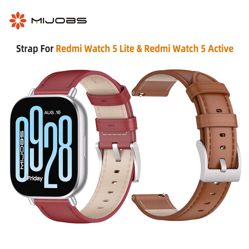 

Strap For Redmi Watch 5 Active 5 Lite 22mm Leather Watchband For Xiaomi Redmi Watch 5 Lite Smartwatch Wristband Accessories