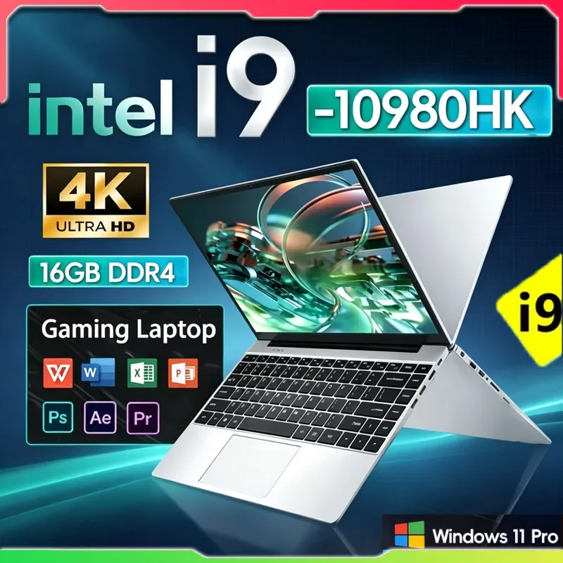 Gaming Laptop Windows 11 Pro Intel Core I9 10980HK 16GB RAM 1/2TB SSD 1920*1080 Notebook Computer Office Notebook Laptop