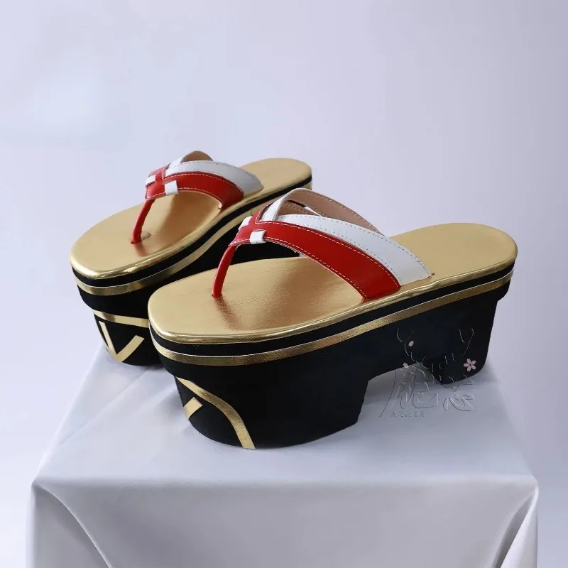 

Women's Shoes Fashion Custom Slippers Nohara Rin Cosplay Shoes Wandering Japanese Anime Character Halloween Carnival Party Prop