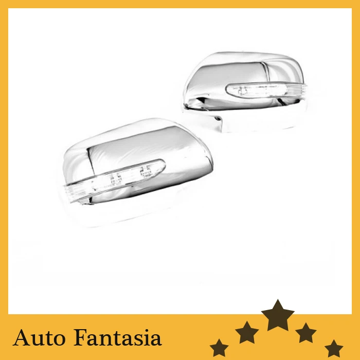 

Хромированная крышка бокового зеркала со светодиодной подсветкой для Toyota Sienna 04-10-Бесплатная доставка