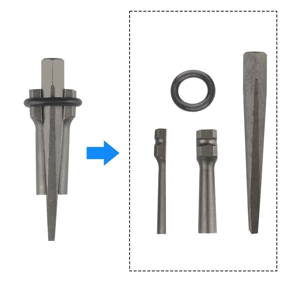 Stone Splitting Wedges And Spacer Set 5 Pack 58 Inch Length Heavy Duty 16mm Steel Rock Splitter For Landscaping Use
