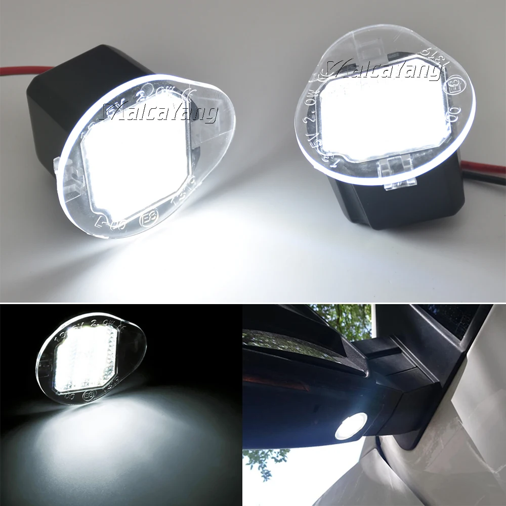 2X Error Free Led Under Side Mirror Puddle Lights For Jeep Grand Cherokee Welcome Lamps 2014 2015 2016 2017 Car Accessories
