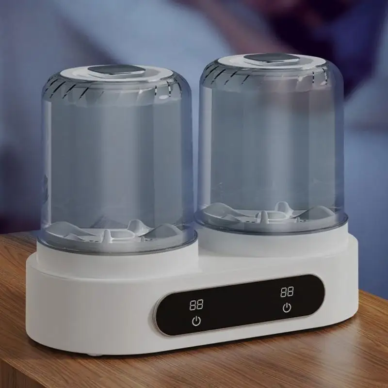 U1JEポータブル2バケツランドリーカップ小さな衣料品用の個別の洗濯システムクイックサイクル操作