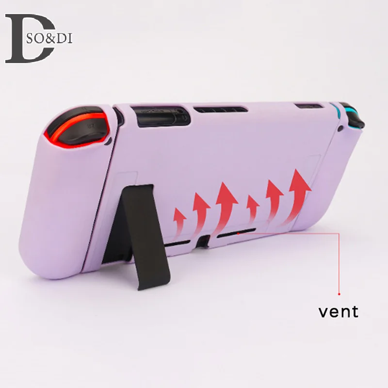 Protective Case Compatible With  Switch OLED Console And Joy-Cons, Switch Can Be Inserted In Dock With Shell