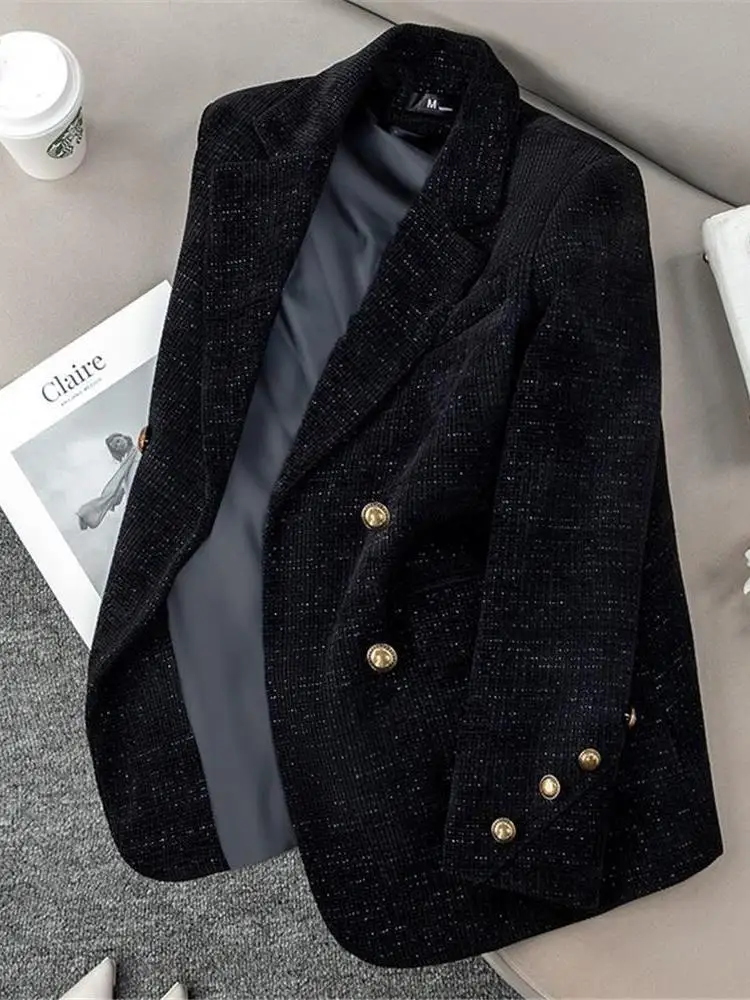 Бархатный костюм Bla Jaet, женский весенне-осенний новый утягивающий топ большого размера в стиле вестерн, топ в стиле ретро