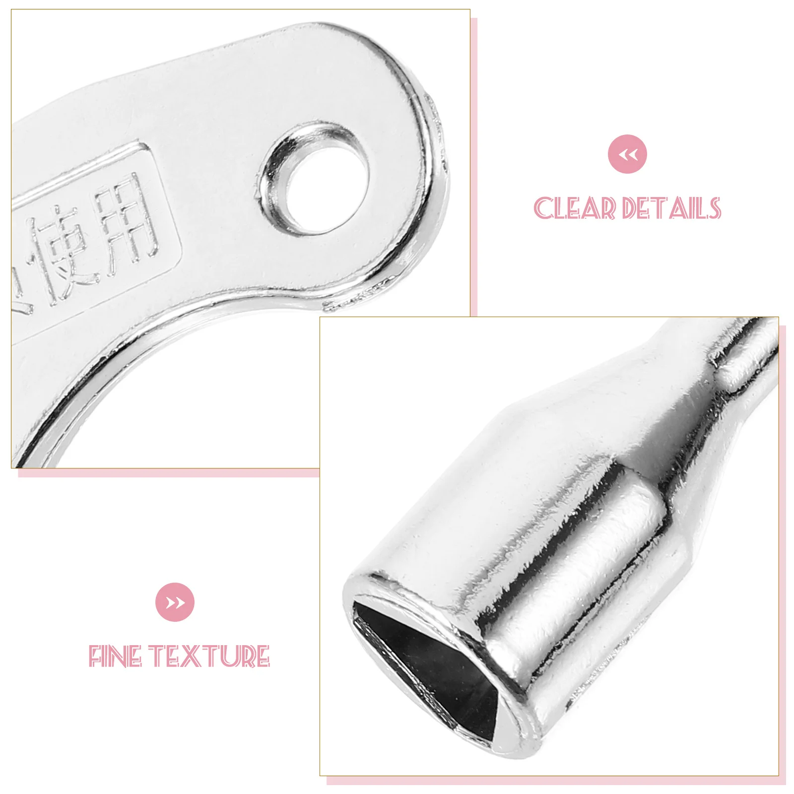 

Triangle Key Zinc Alloy Plumbing Tool For Water Meter Electric Control Cabinet Radiator Bleed Air Vent Gas Meter Box Spanner