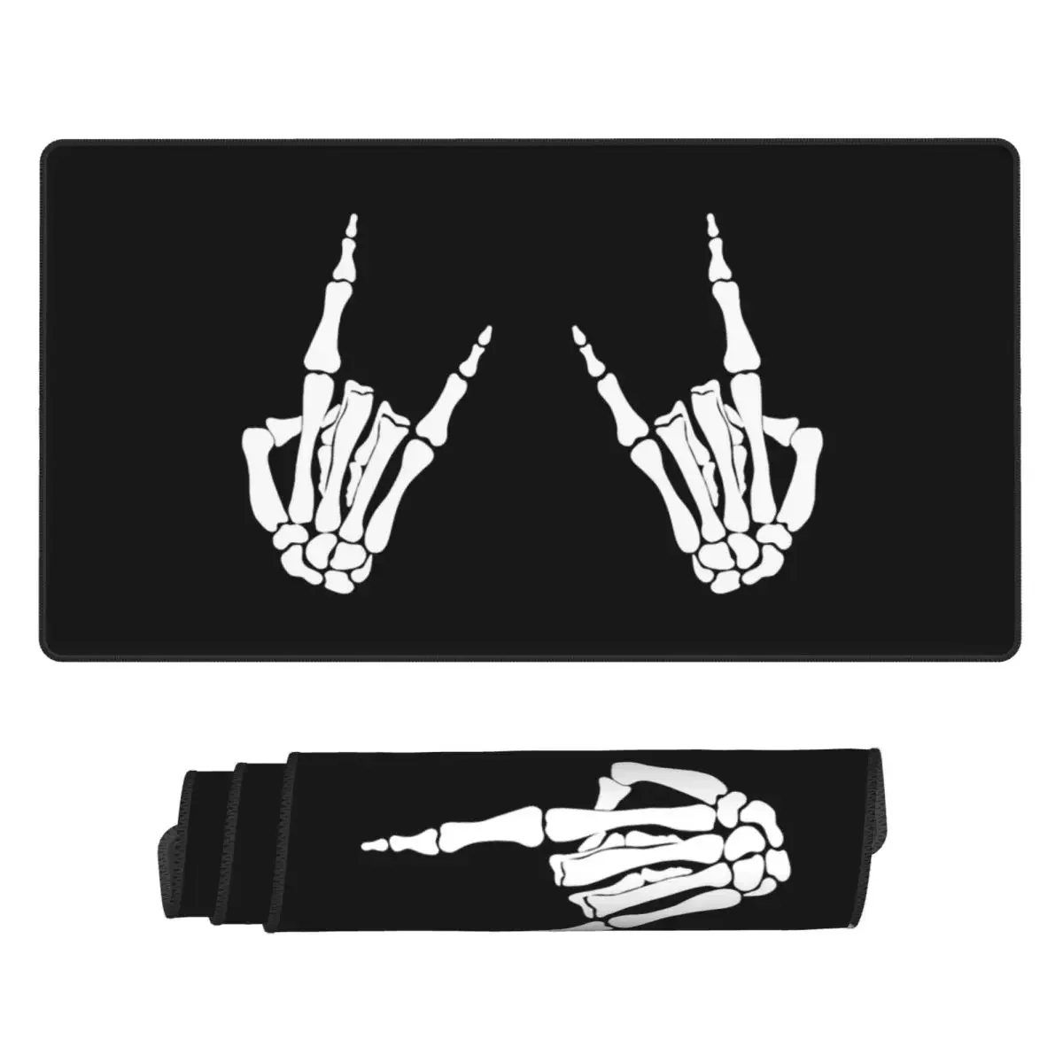 Large Mouse Pad Skeleton Hands Gestures Print  Gamer PC Laptop Mats Keyboard Carpet Computer Gaming Office Accessories Desk Mat