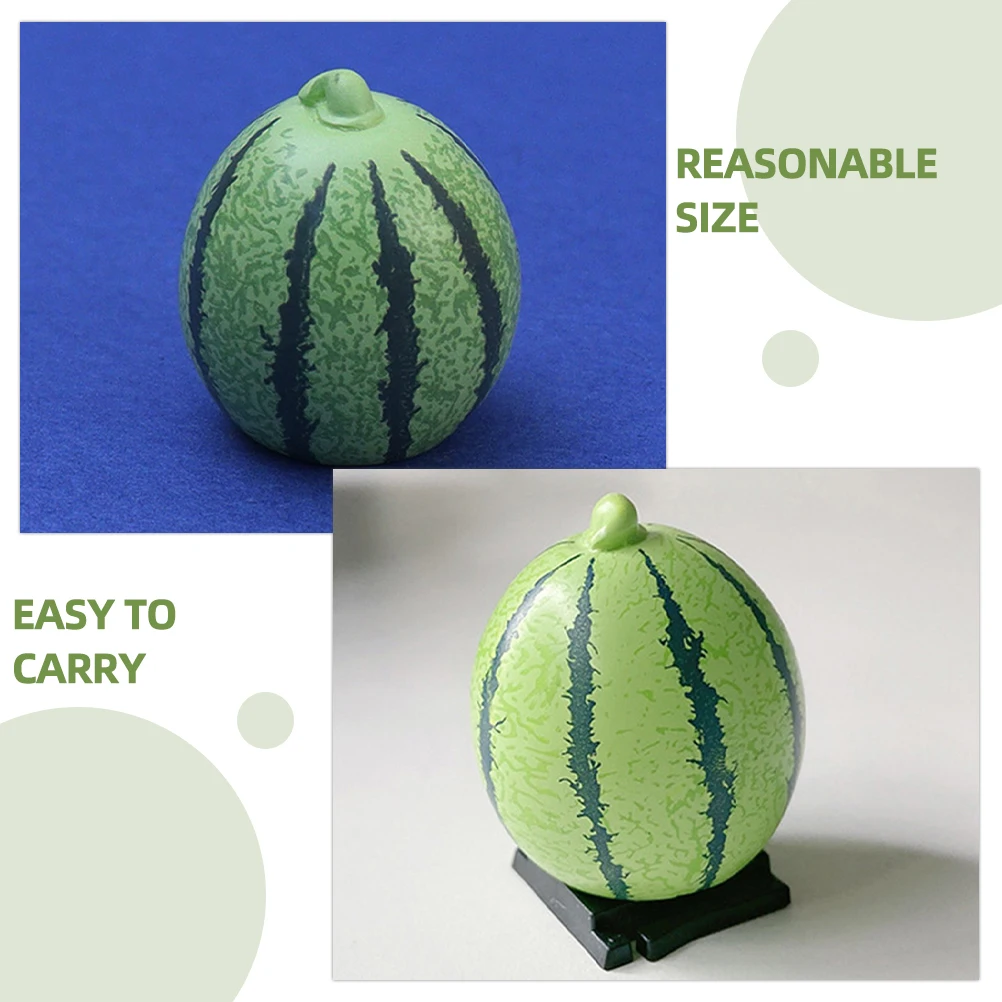 

12pcs Artificial Fruits Decor Lifelike Resin Mini Watermelon House Fruits Models Fruit Model Miniatures Imitation Mini