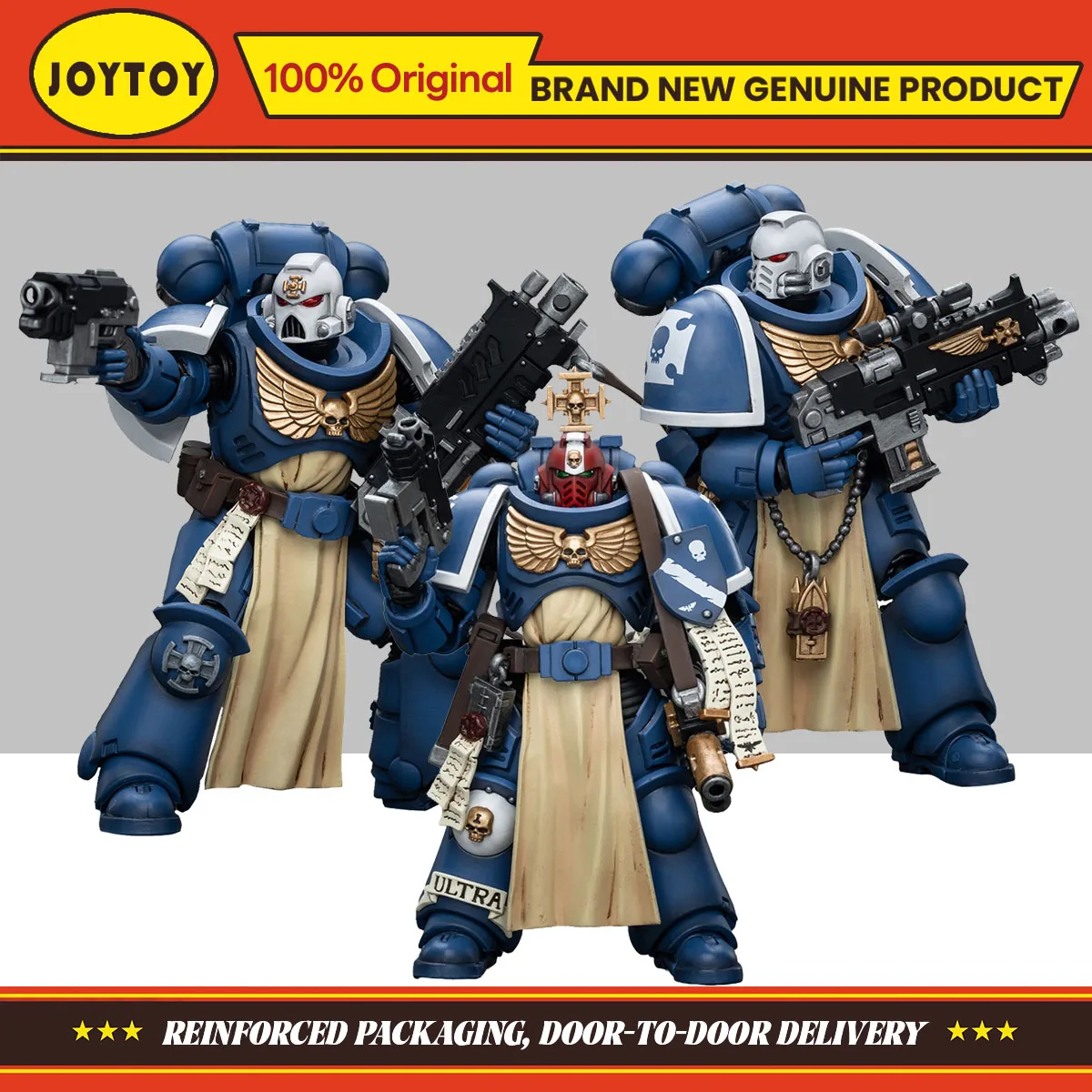 

JOYTOY Toys Warhammer 40K Ultramarines Sternguard Veteran 3 шт. 1/18 коллекция экшн-фигурок оригинальная модель подарки