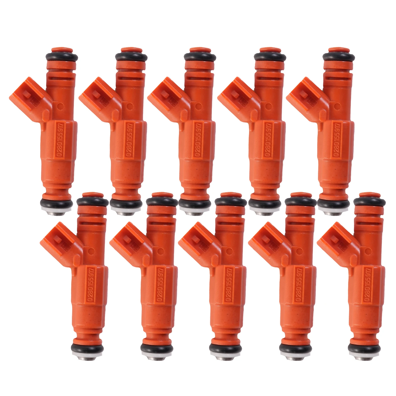 10 шт. топливные форсунки 0280155917 в сборе Common Rail   Для Ford F350 F450 F550 6.8L V10 запасная часть двигателя автомобиля
