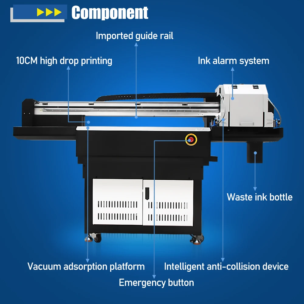 For Epson XP600 DTF Printer A1 UV Flatbed Printer For Phone Case Glass Acrylic Metal Wood A1Industrial UV DTF Printing Machine