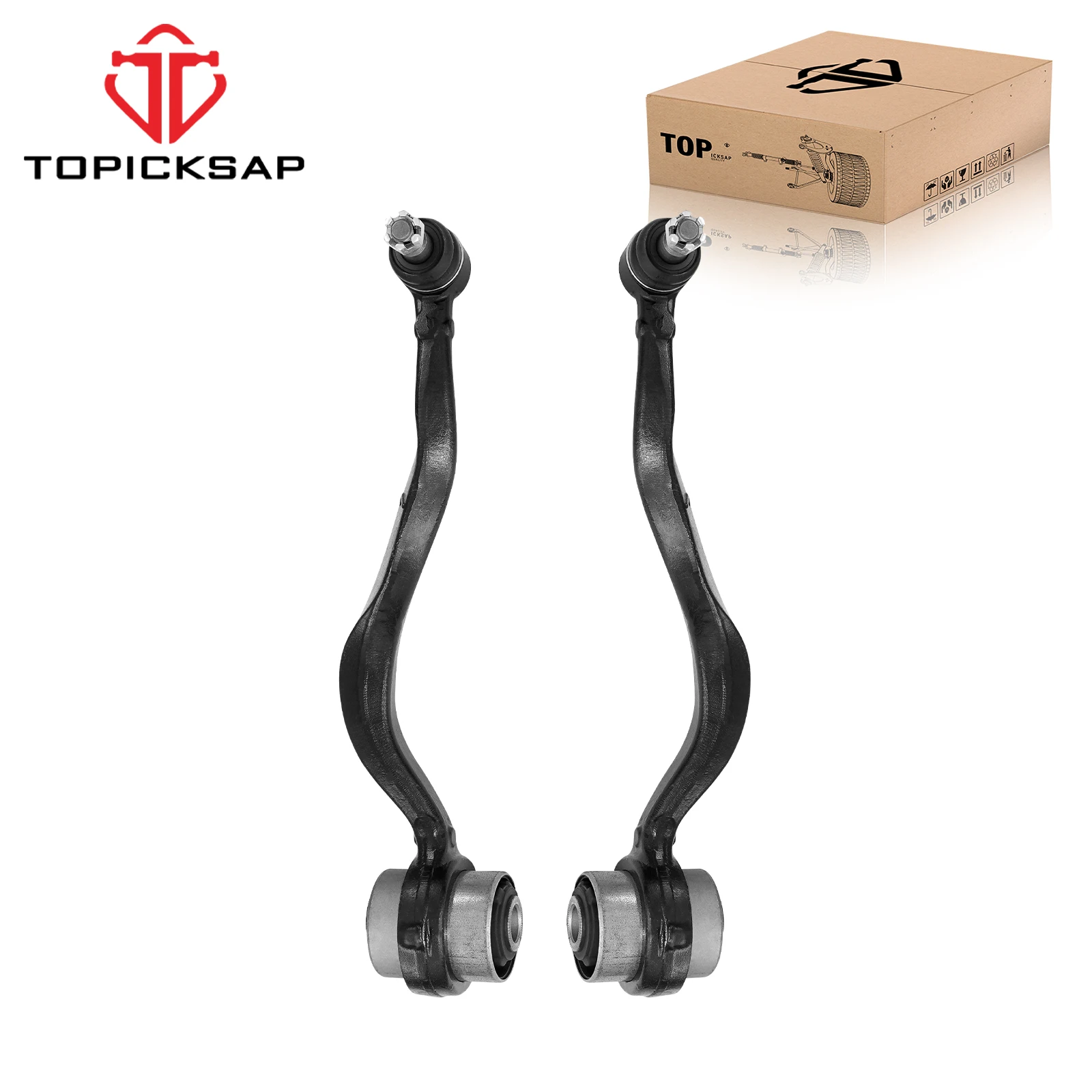 TOPICKSAP 2Pc Front Left Right Lower Rearward Control Arm Assembly 4867059016 Kit for Lexus LS460 LS600h AWD USF40 USF45 2008-16