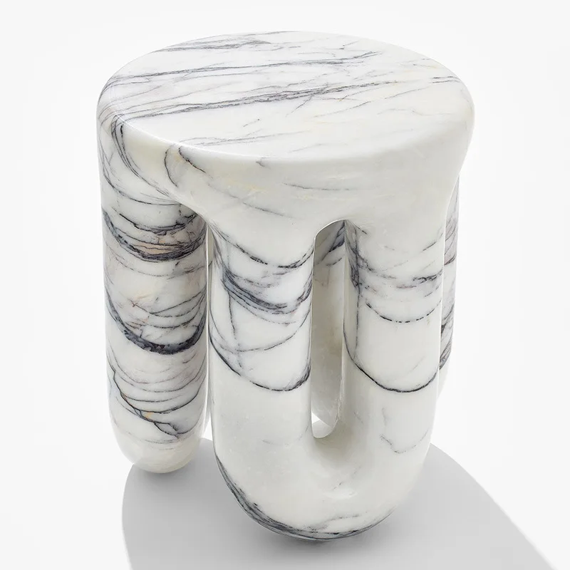 Light luxury high-end mini side few living room side new creative marble corner few sofa art side table ornament