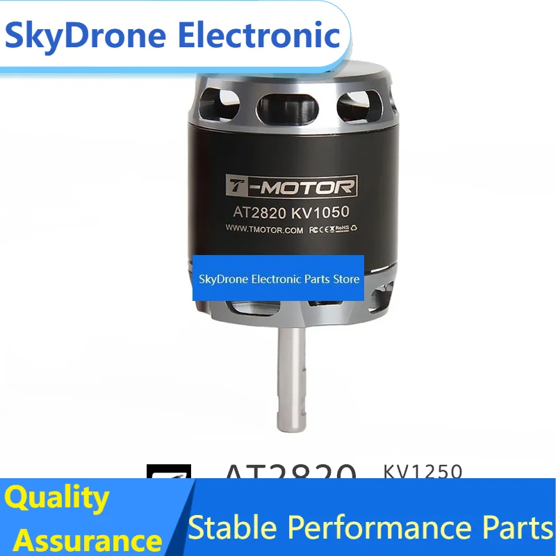 SkyDElAT2820 T-MOTOR Long Shaft KV880 KV1050 KV1250 Brushless Motor For Fixed Wing Spray Airdrop Surveillance Inspection Multi-P