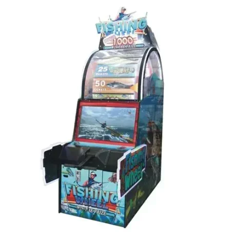 Popular product coin operated games arcade tickets machine fishing wheel lottery amusement machine