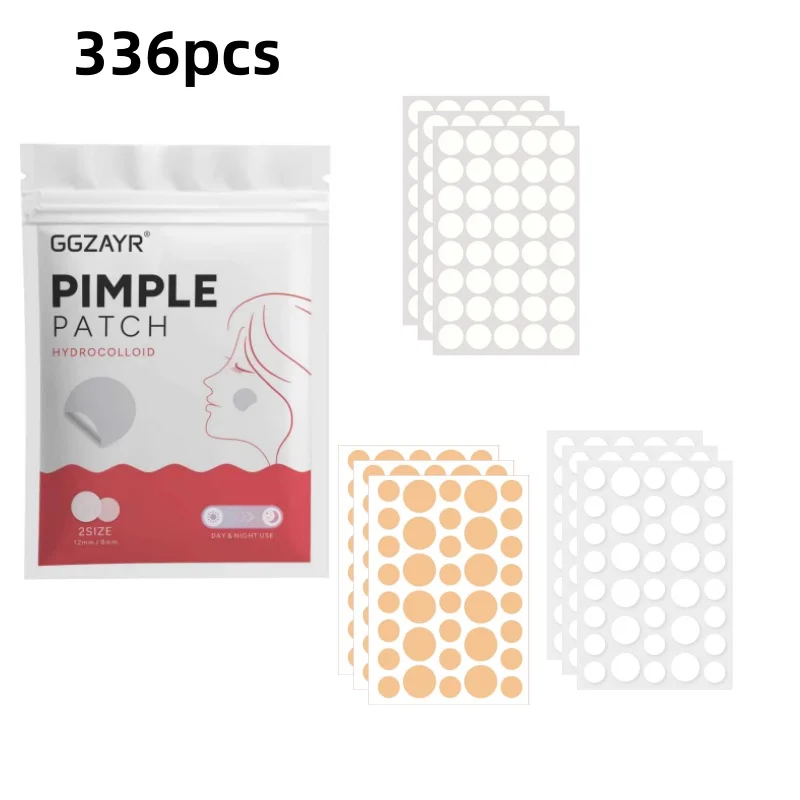 336/448/560pcs Hydrocolloid Pimple Patch Set, 3 Round Dot Styles, Invisible Day Night Spot Covers image 3