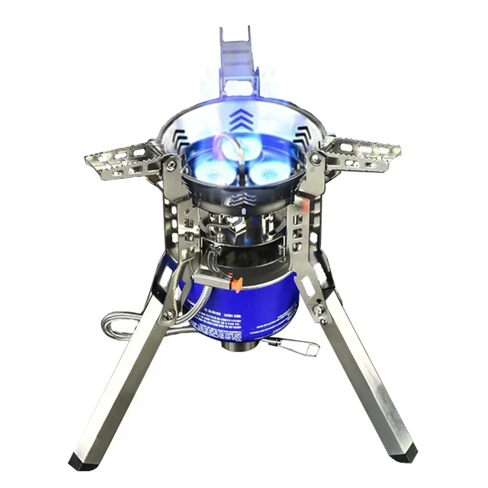 Portable Camping Gas Stove 6800W Strong Fire Stove Outdoor Party Family Travel Camp Picnic Cooker System Folding Burner