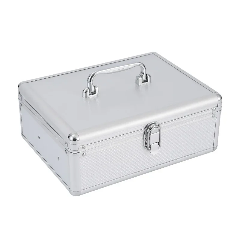 Aluminum Portable Cosmetic Case Small Nail Polish Case Cosmetic Travel Case 31x23x12cm