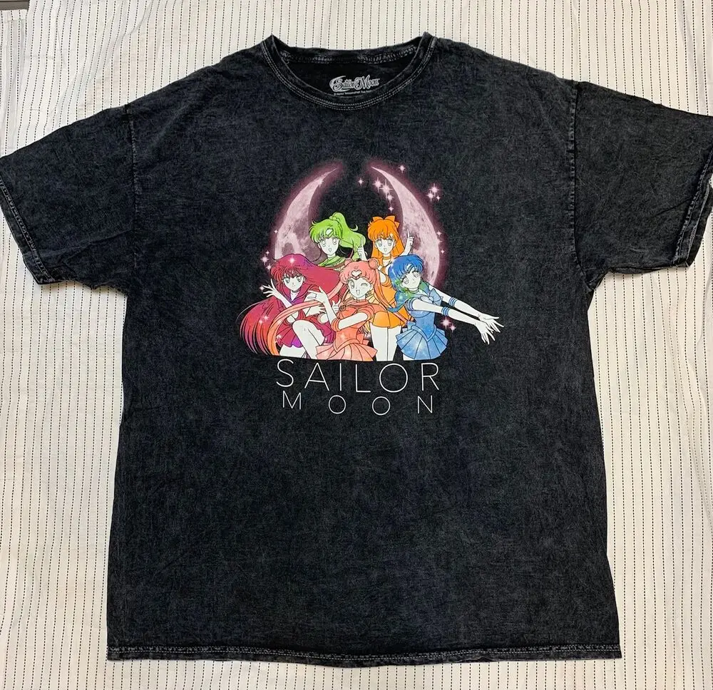 Hot Topic  Official  Grey Washed A time Guardians  Tees Cotton Luxury brand vintage oversized