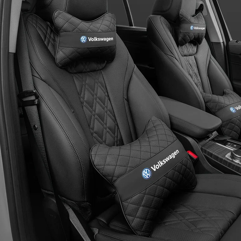 

Подушка для подголовника и поясничной поддержки для автомобилей VW GTI, Polo, Golf, Passat, Tiguan, Arteon, Touareg, Taigo, Caddy, Jetta, Beetle
