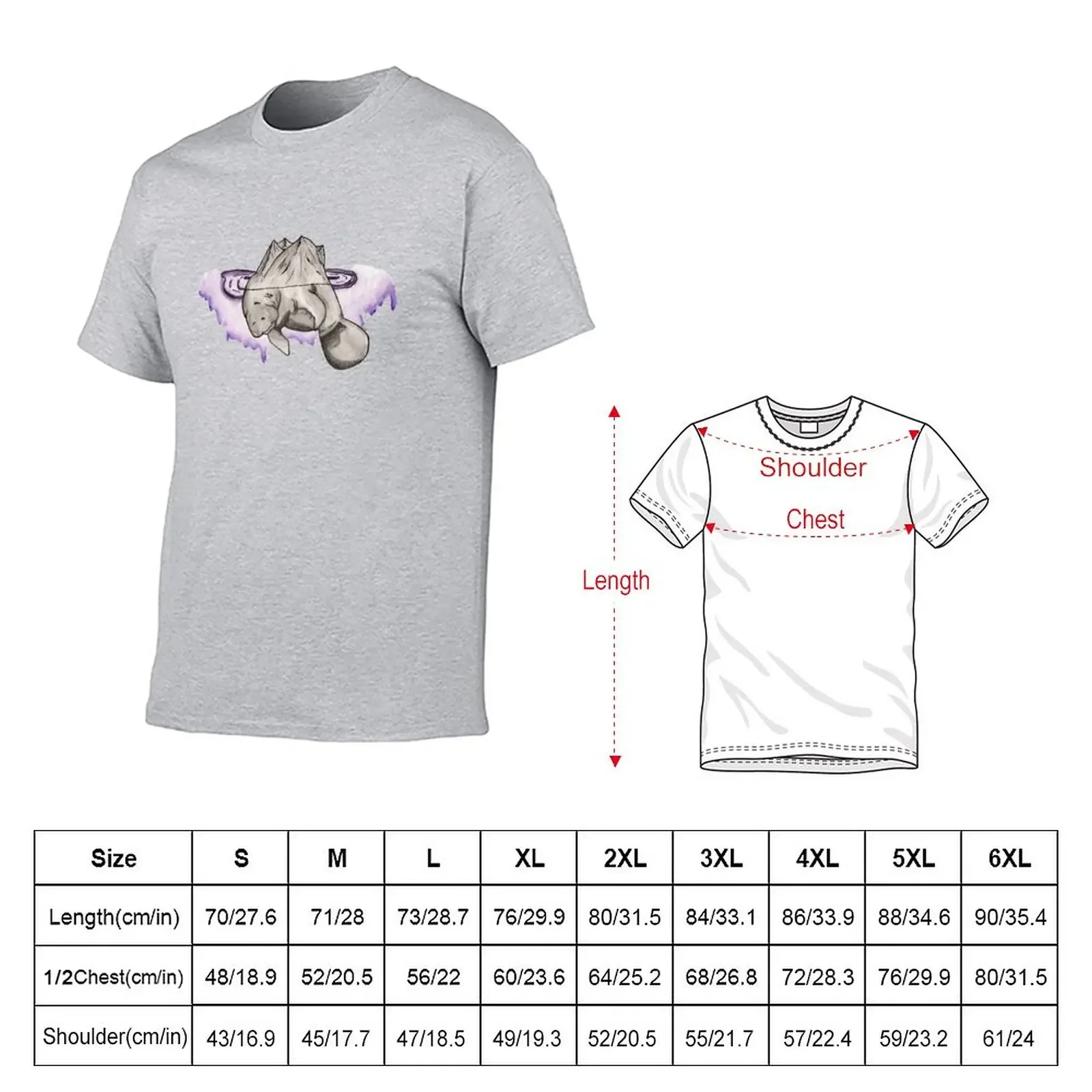 Space Cadet Manatee T-Shirt hippie clothes korean fashion sports fans workout shirts for men