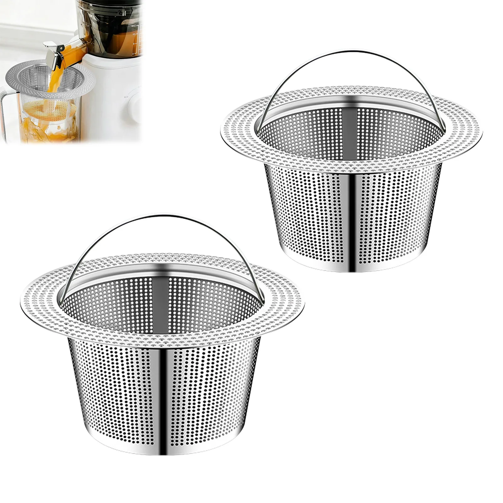 Stainless Steel Pulp Filter for Nama J2 Juicer Fine Dual Stage Filtration Accessory Pulp Filter