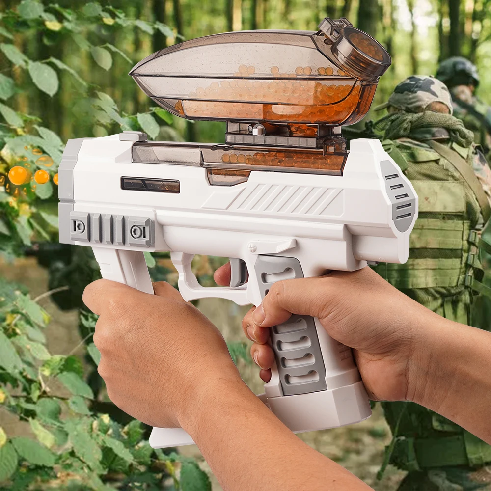 Starship pistola elettrica giocattolo per bambini adulti, automatico ad alta velocità, ricaricabile, include occhiali, giochi all'aperto CS, natale di compleanno
