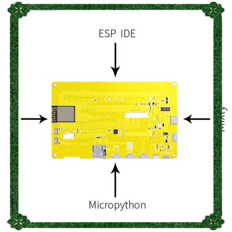 Entrega en 24 horas ESP32-S3 5 pulgadas IPS 800X480 RGB LCD módulo de pantalla TFT HMI 8M PSRAM 16M Flash WIFI BT pantalla inteligente MCU