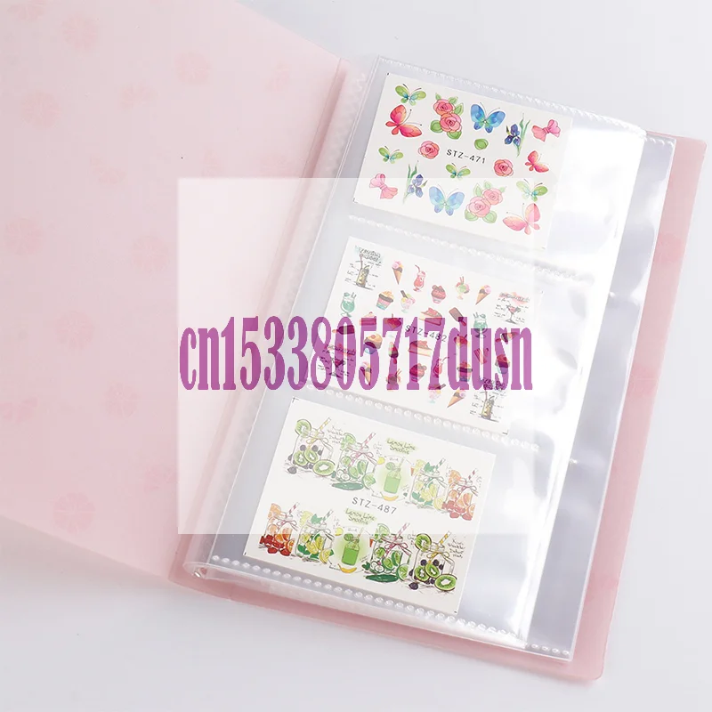 

Альбом для хранения наклеек для ногтей на 120 ячеек с фруктовым дизайном, для маленьких наклеек