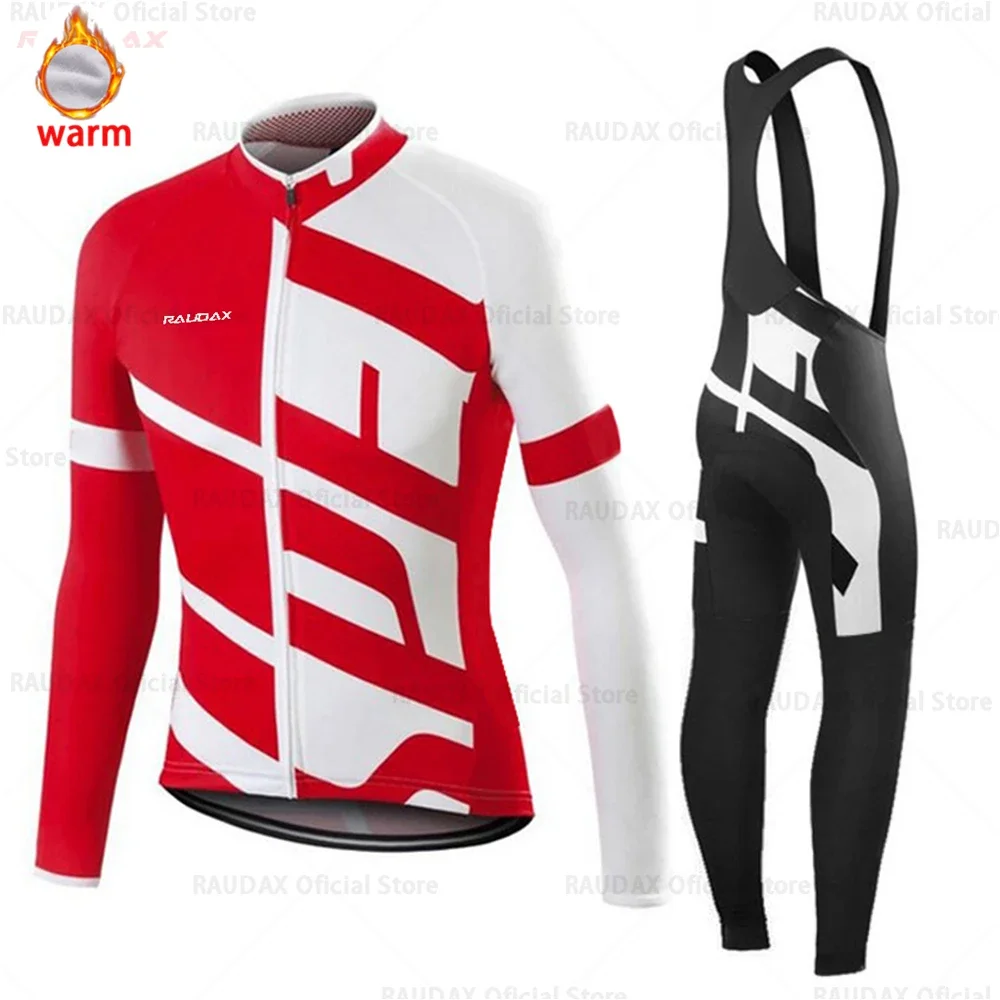 2024 New Cycling Jersey Team SPECIALIZEDFUL Winter Fleece Cycling Clothing MTB Cycling Bib Pants Set Ropa Ciclismo Triathlon